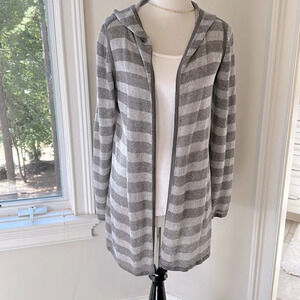 Eileen Fisher Organic Linen Open Hoody, Size XS, Like New